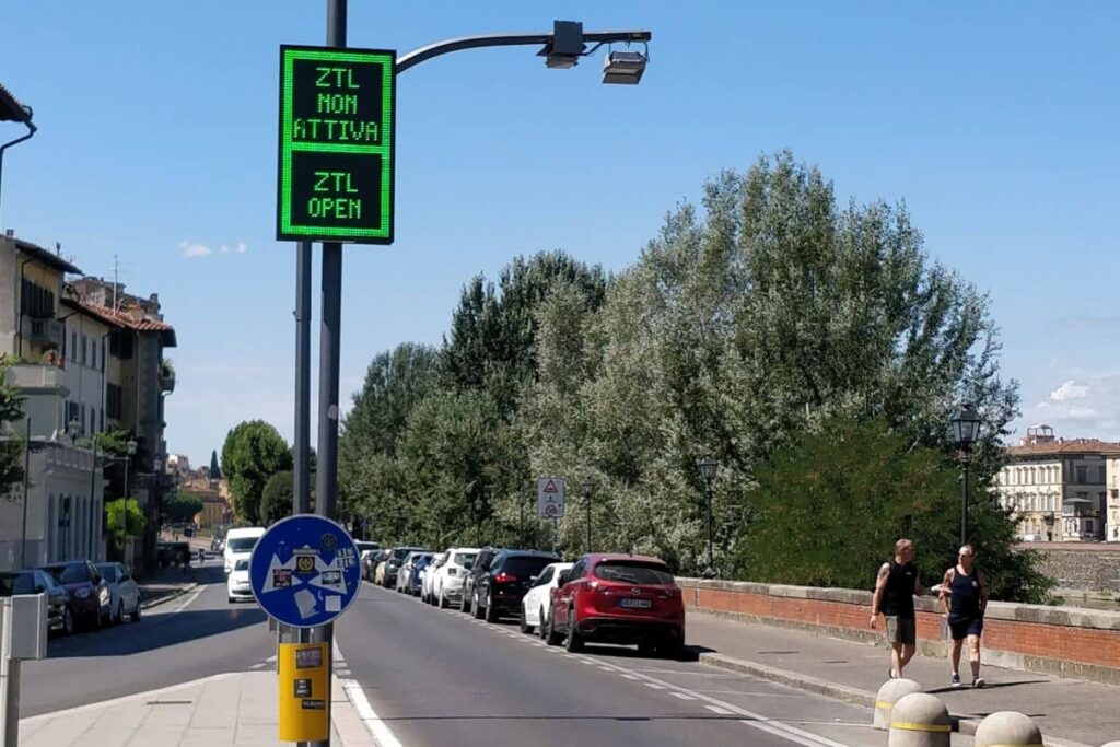 Limited traffic zone Florence Italy